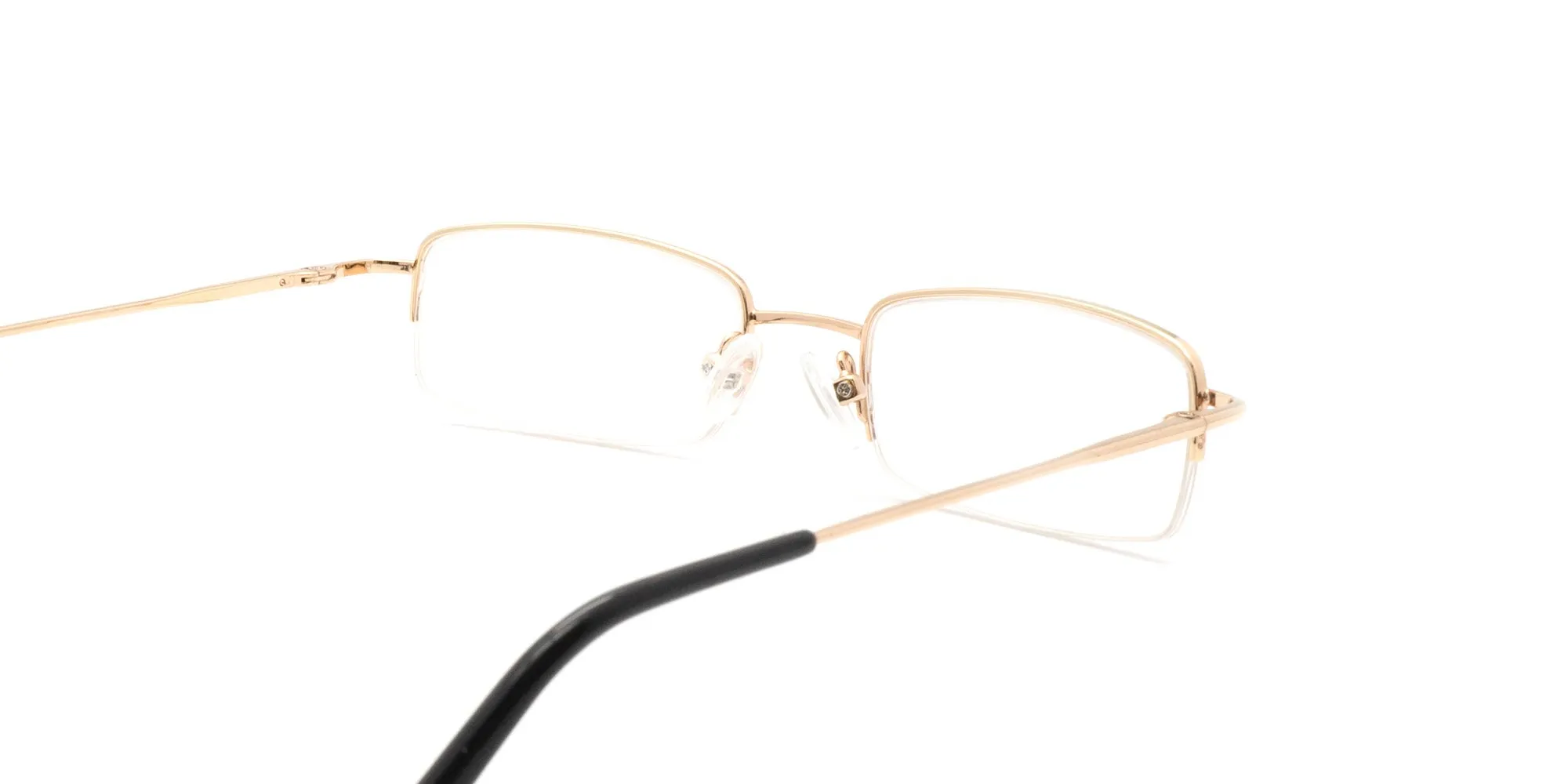 half rim metal eyeglasses-2