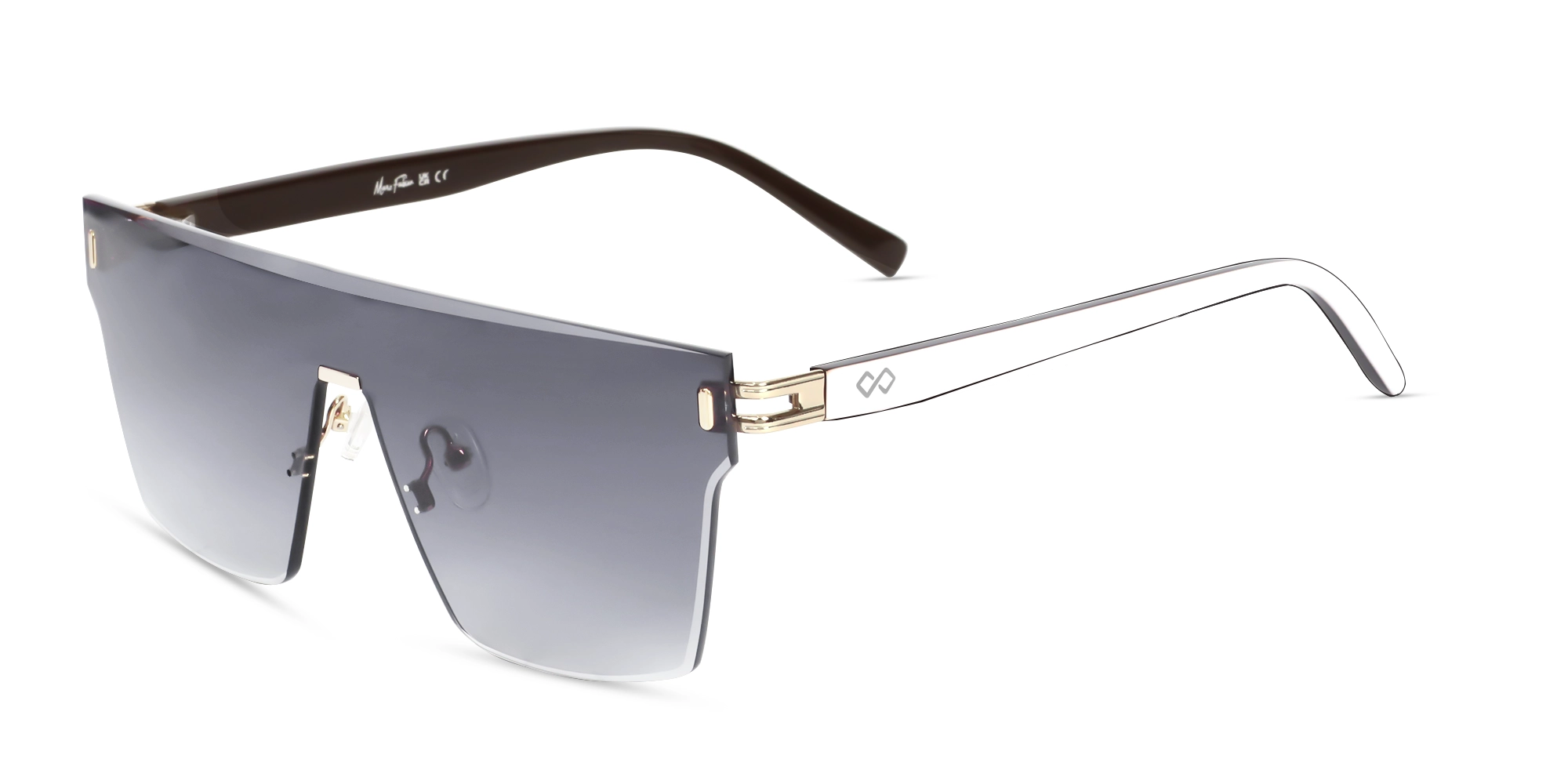 Square Grey Gradient Tint Sunglasses-3 Square Grey Gradient Tint Sunglasses-3
