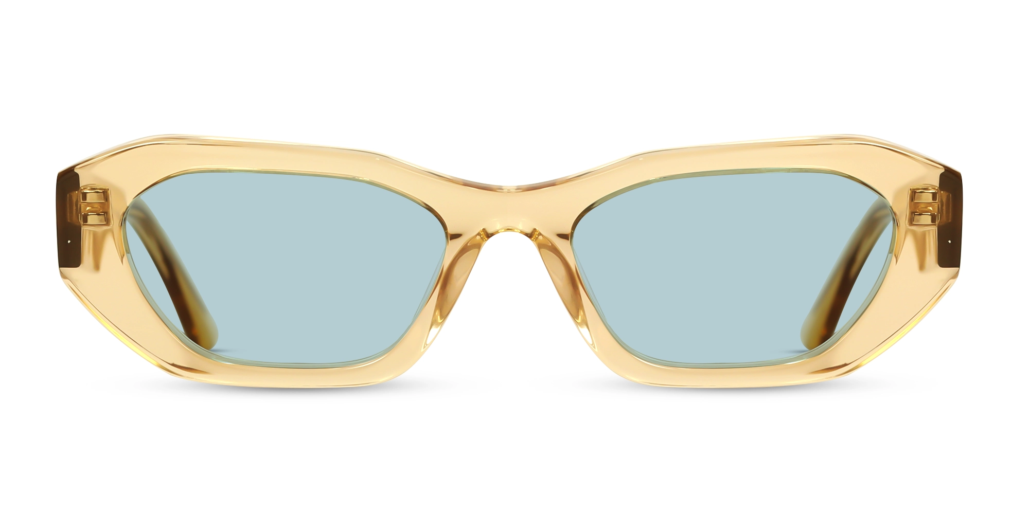 Geometric Full-Rim Blue Tint Sunglasses Geometric Full-Rim Blue Tint Sunglasses