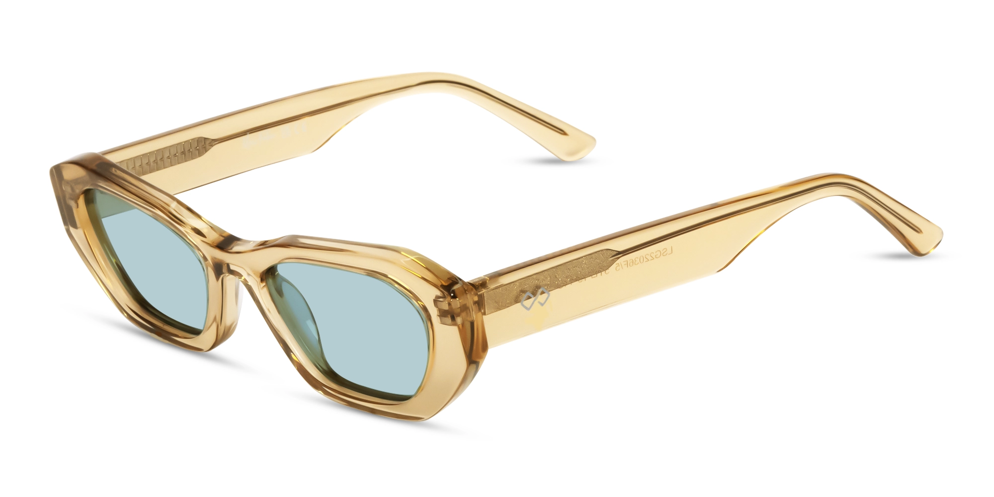 Geometric Full-Rim Blue Tint Sunglasses Geometric Full-Rim Blue Tint Sunglasses