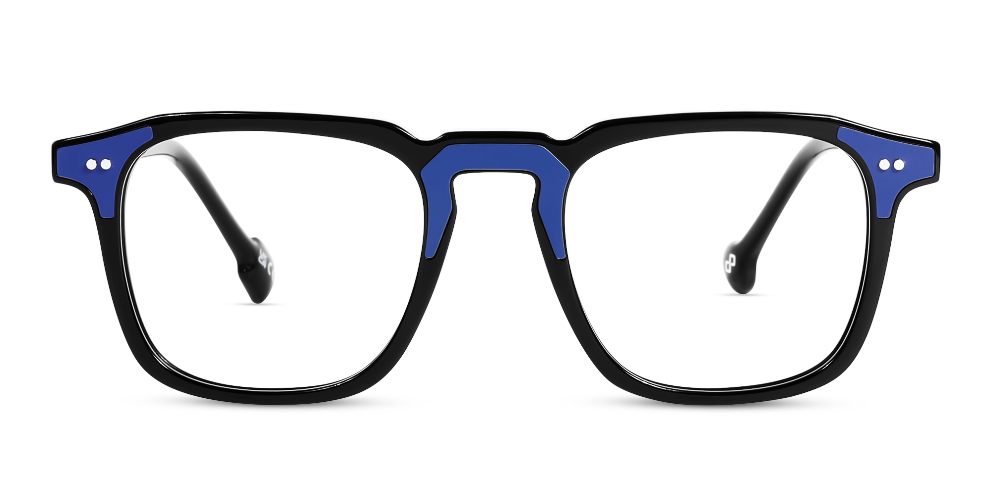 Black & Indigo Square Acetate Glasses Black & Indigo Square Acetate Glasses